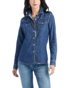 Ariat Women's Farriday Denim Button Down Shirt