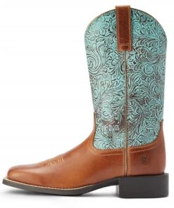 Ariat Women's Round Up Wide Square Toe Western Boot -Ariaa Clothing Shop 10042534 3