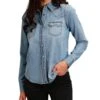Stetson Women's Denim Snap Blouse 2 Stetson Women's Denim Snap Blouse -Ariaa Clothing Shop 11 050 0594 2010 a