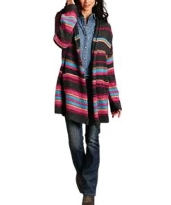 Roper Women's Oversized Striped Cardigan
