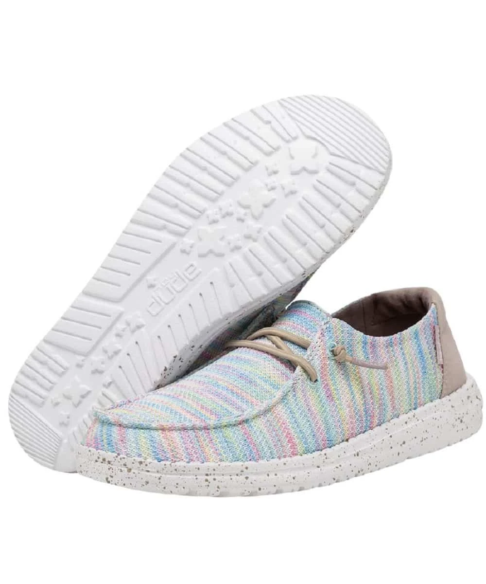 Hey Dude Women's Aurora White Wendy Sox Shoe 3 Hey Dude Women's Aurora White Wendy Sox Shoe