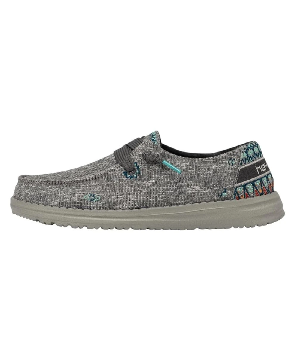 Hey Dude Women's Tulip Grey Wendy Flora Shoe 4 Hey Dude Women's Tulip Grey Wendy Flora Shoe - Image 2