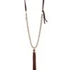 J. Forks Designs Crystal Tassel Necklace -Ariaa Clothing Shop 16506