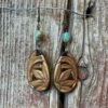 J. Forks Designs Women's Tooled Teardrop Metallic Earrings -Ariaa Clothing Shop 17519