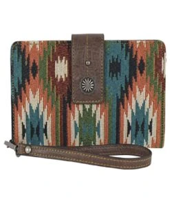 Trenditions Women's Justin Aztec Jacquard Slim Wallet