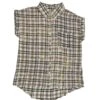 Hem & Thread Women's Plaid Acid Wash Button Down Shirt