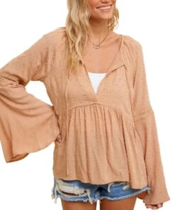 Hem & Thread Women's Babydoll Blouse