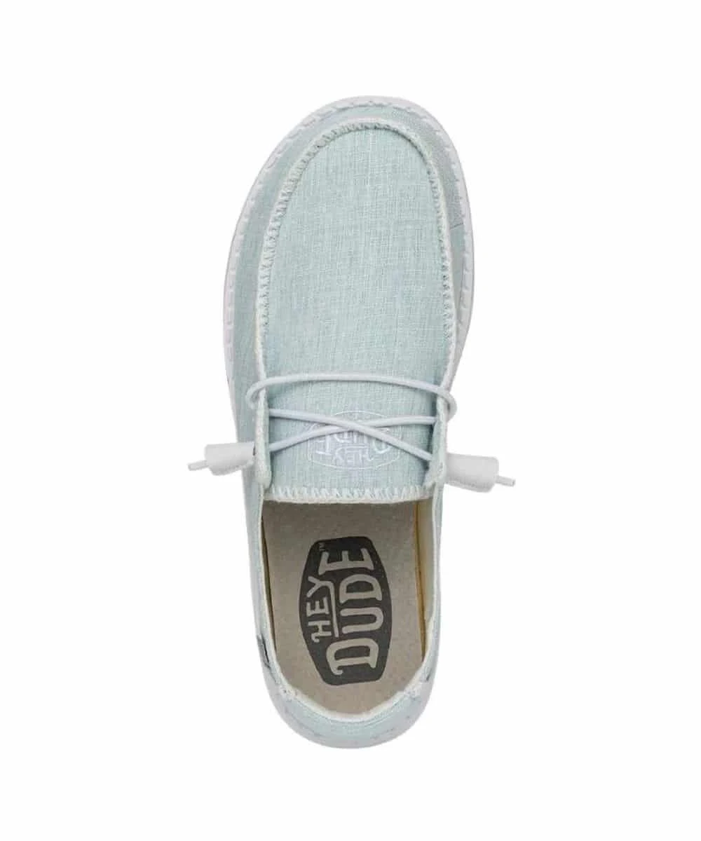 Hey Dude Women's Sky Blue Wendy Boho Stitch Shoe 4 Hey Dude Women's Sky Blue Wendy Boho Stitch Shoe - Image 2