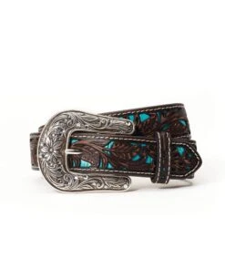 M&F Western Women's Ariat Floral Overlay Belt