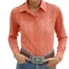Cruel Girl Women's Western Lace Snap Shirt