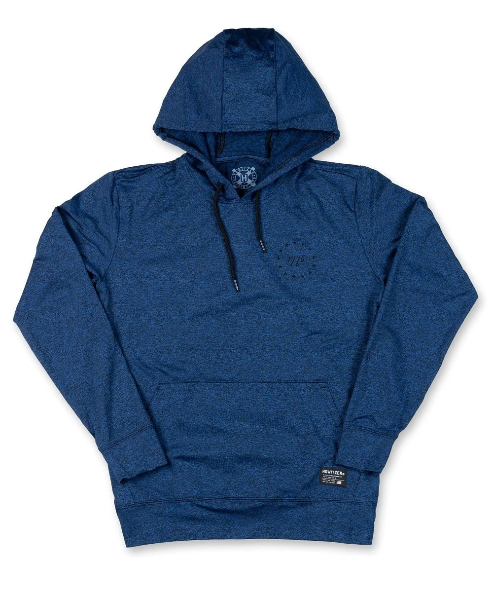 Howitzer Women's Black And Blue Heather Betsy Hoodie 3 Howitzer Women's Black And Blue Heather Betsy Hoodie