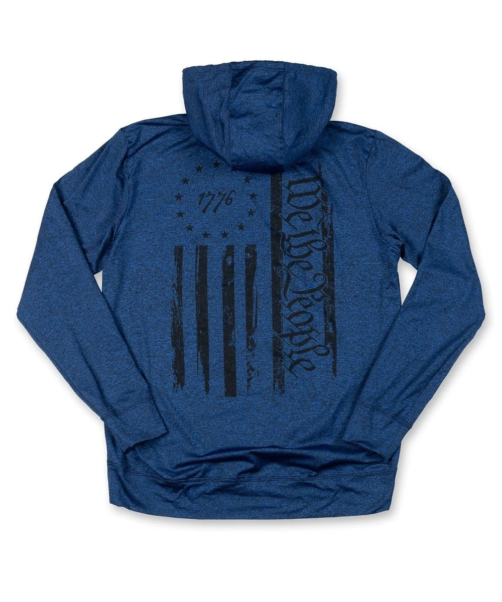 Howitzer Women's Black And Blue Heather Betsy Hoodie 4 Howitzer Women's Black And Blue Heather Betsy Hoodie - Image 2