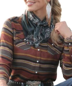 Cruel Girl Women's Paisley Wild Rag