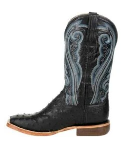 Durango Women's Premium Exotics Black Full Quill Ostrich Western Boot -Ariaa Clothing Shop DRD0390 side