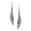 Montana Silversmiths Women's Solo Flight Feather Earrings -Ariaa Clothing Shop ER5486 a