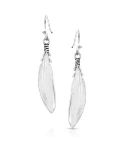 Montana Silversmiths Women's Solo Flight Feather Earrings -Ariaa Clothing Shop ER5486 b