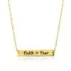 Montana Silversmiths Women's Faith Over Fear Bar Necklace -Ariaa Clothing Shop FFNC5060 a