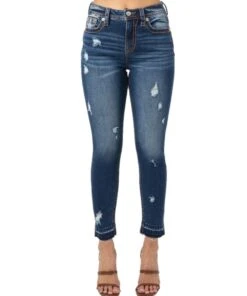 Miss Me Women's Skinny Ankle High Rise Jean