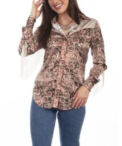 Scully Women's Paisley Button Down Shirt