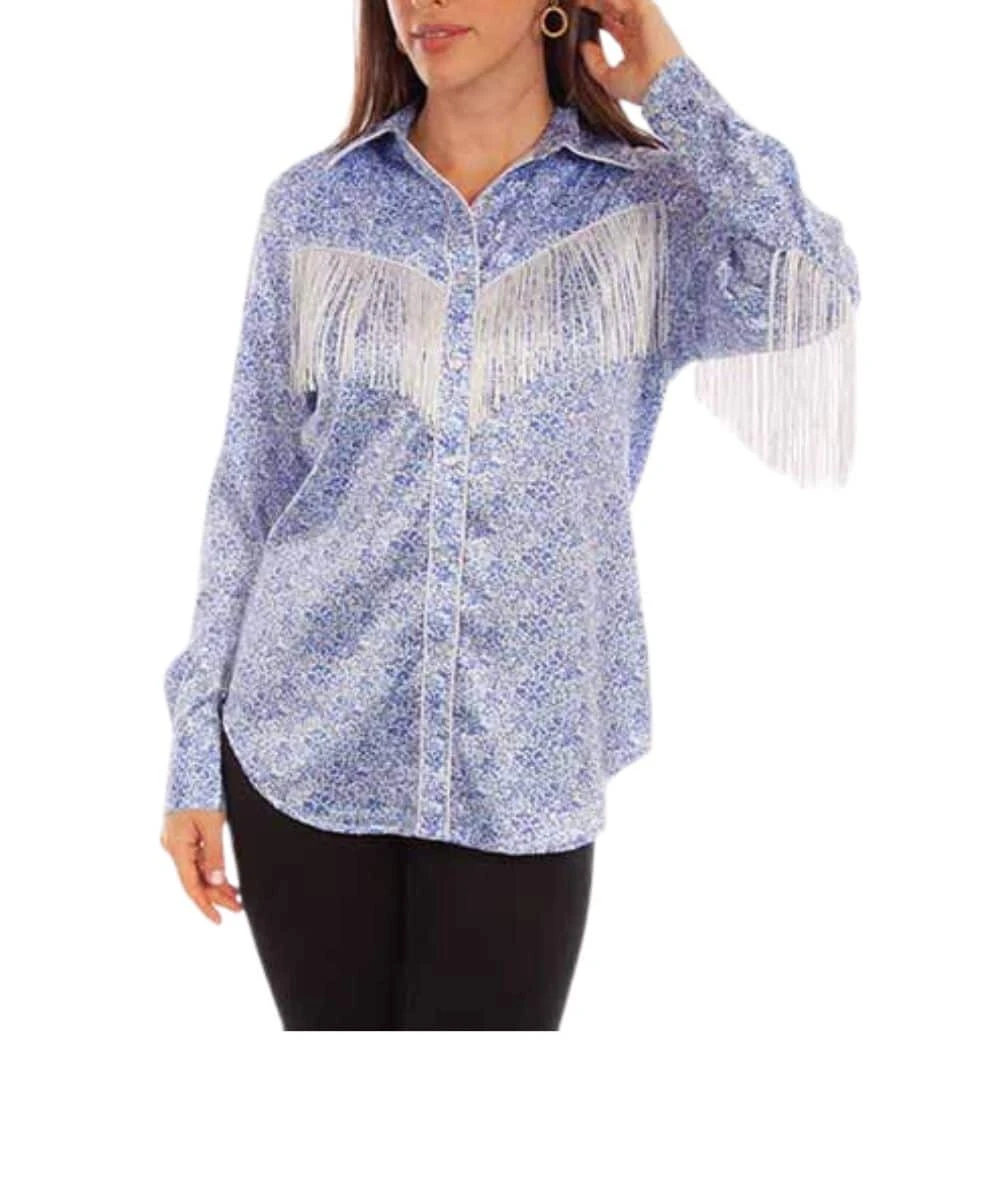 Scully Women's Fringe Blouse 3 Scully Women's Fringe Blouse