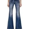 Miss Me Women's Mid Rise Sailor Flare Jean -Ariaa Clothing Shop M5148F32 a