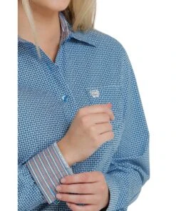 Cinch Women's Button Down Shirt -Ariaa Clothing Shop MSW9164181 c
