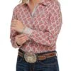 Cinch Women's Paisley Print Button Down Shirt -Ariaa Clothing Shop MSW9165022