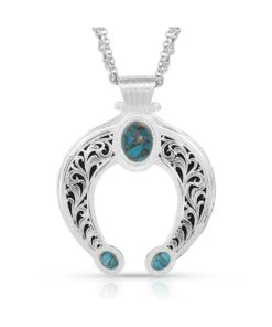 Montana Silversmiths Women's Romancing The Stone Squash Blossom Necklace