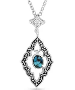 Montana Silversmiths Women's Star Turquoise Necklace