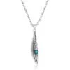 Montana Silversmiths Women's Solo Flight Feather Necklace -Ariaa Clothing Shop NC5486 a