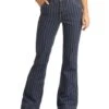 Rock & Roll Cowgirl Women's Striped Trouser -Ariaa Clothing Shop RRWD5HRZTX