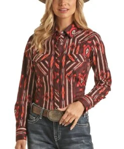 Panhandle Women's Geo Snap Shirt