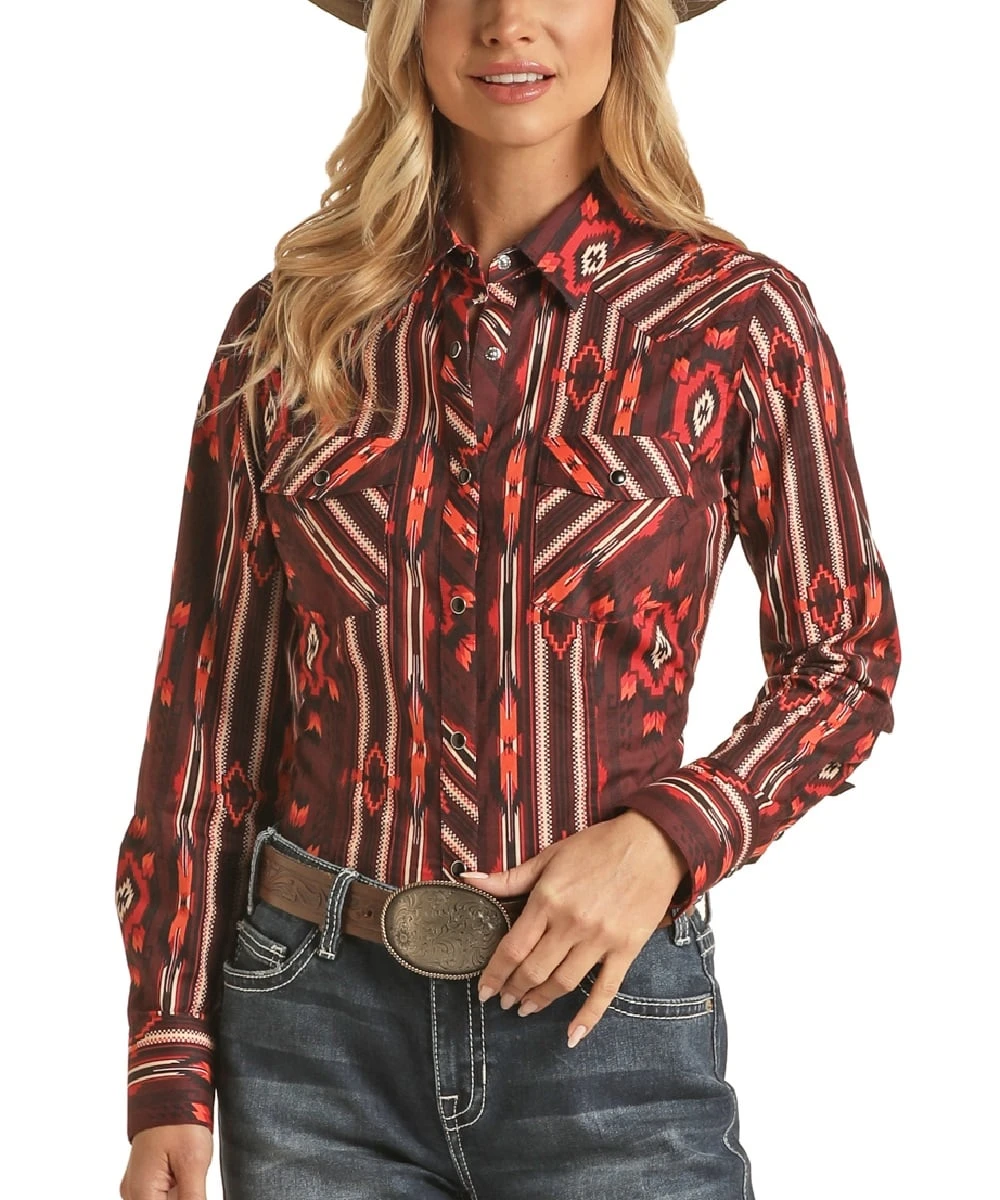 Panhandle Women's Geo Snap Shirt 3 Panhandle Women's Geo Snap Shirt