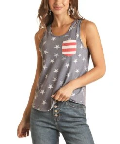 Panhandle Women's Stars And Stripes Tank Top