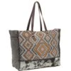 Myra Bags Women's Geometric Penny Weekender Bag -Ariaa Clothing Shop S 5666 a