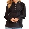 Savanna Jane Women's Eyelet Blouse -Ariaa Clothing Shop T10982