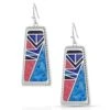 Montana Silversmiths Women's Wrangler Legends Denim Mosaic Earrings -Ariaa Clothing Shop WER4816
