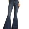 Rock & Roll Cowgirl Women's Button Bells Flare Jean -Ariaa Clothing Shop WPB3508