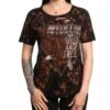 Affliction Women's Wild Rock Tee -Ariaa Clothing Shop aw24626 a