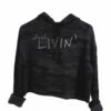 The Coyote Cowgirl Women's Just Livin' Hoodie 1 The Coyote Cowgirl Women's Just Livin' Hoodie -Ariaa Clothing Shop just livin crop a