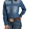 Cinch Women's Denim Snap Shirt -Ariaa Clothing Shop msw9202001