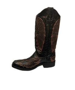 Corral Women's Black Wings And Cross Inlay Boot -Ariaa Clothing Shop products A3797 side