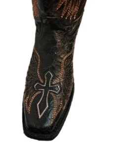 Corral Women's Black Wings And Cross Inlay Boot -Ariaa Clothing Shop products A3797 toe a