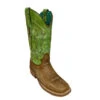 Corral Women's Sand And Green Leather Boot -Ariaa Clothing Shop products A4102editeda