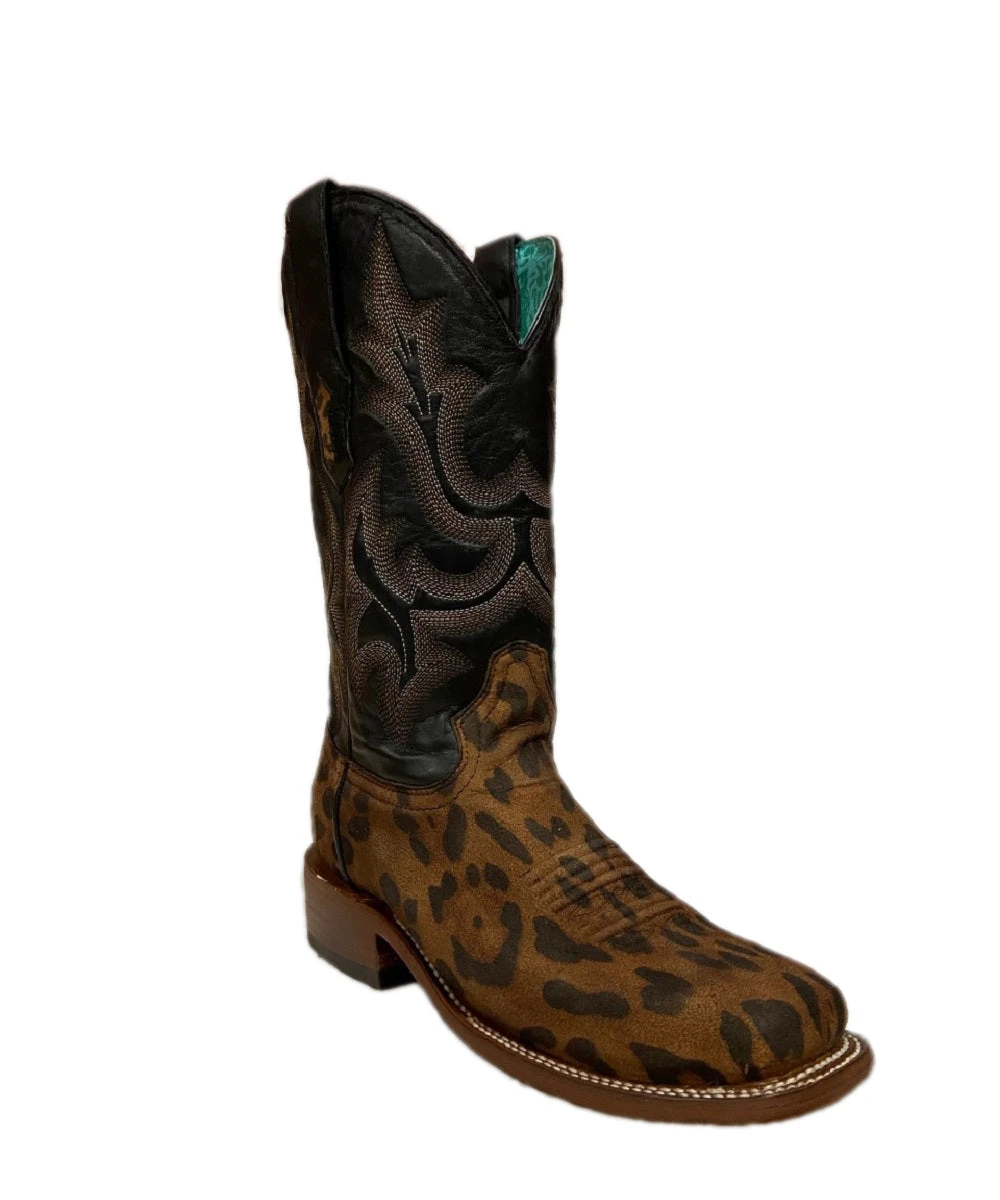 Corral Women's Camel Brown And Black Embroidered Boot 3 Corral Women's Camel Brown And Black Embroidered Boot