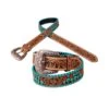 Rafter T Ranch Women's Tooled Cactus Belt -Ariaa Clothing Shop products BT 519