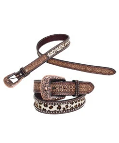 Rafter T Ranch Women's Leopard Hair On Belt