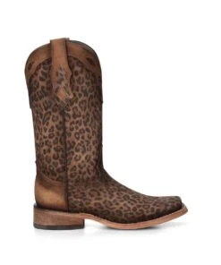 Corral Women's Leopard Print Square Toe Boot -Ariaa Clothing Shop products C3788 side