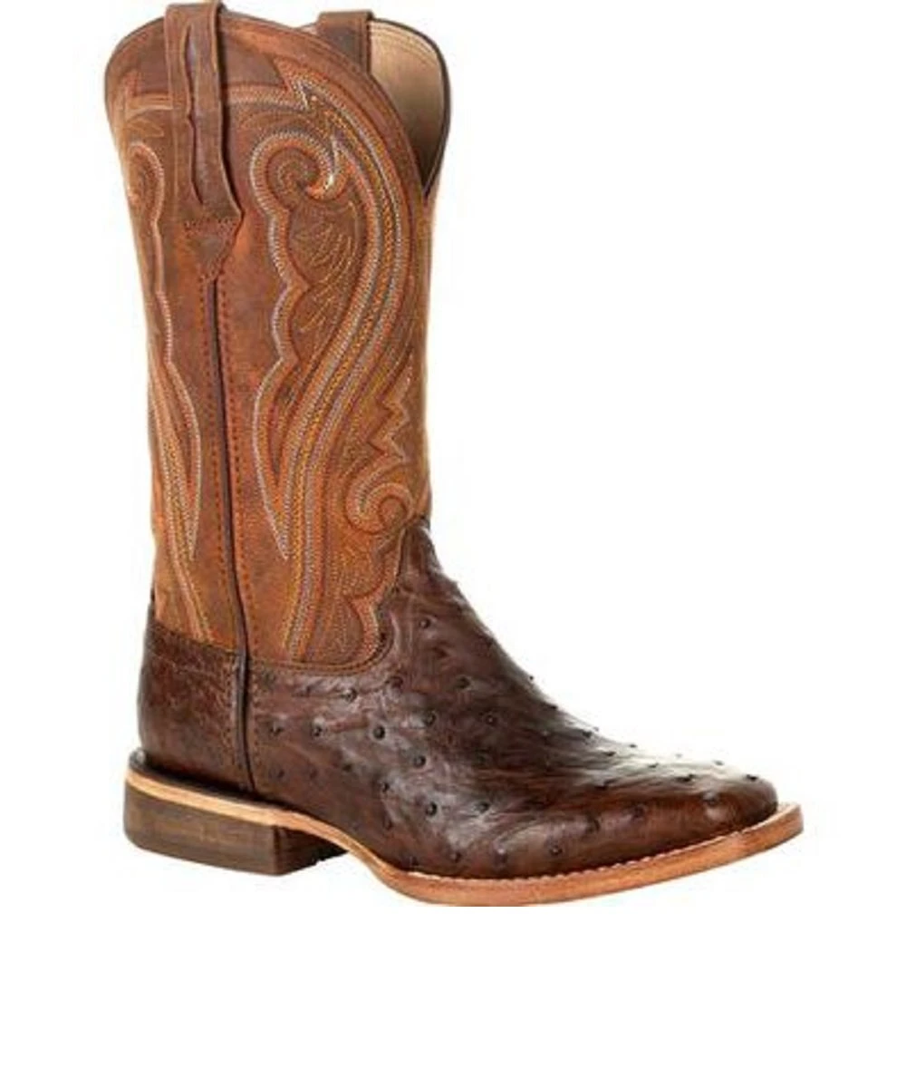 Durango Women's Full Quill Ostrich Antiqued Saddle Western Boot 3 Durango Women's Full Quill Ostrich Antiqued Saddle Western Boot