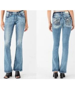 Miss Me Women's Mid Rise Bootcut Jean